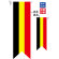 ベルギー国旗 フラッグ(遮光・両面印刷) (61178)