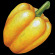 デコシール パプリカ（黄色） サイズ:ミニ W100×H100 (62037)