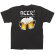 黒Tシャツ ビール サイズ:S (64152)