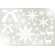 ウィンドウシール 両面印刷 クリスマス 雪の結晶 リボン トナカイ (6891)