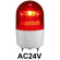 LED回転灯 ニコフラッシュ 90Φ AC24V 赤 規格:2点留 (VL09S-A24NR)