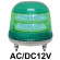 LED回転灯 ニコモア Φ170 AC/DC12V 緑 規格:マグネットアタッチメント 電子音出力:無し (VL17M-012AG/M)