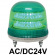 LED回転灯 ニコモア Φ170 AC/DC24V 緑 規格:マグネットアタッチメント 電子音出力:無し (VL17M-024AG/M)