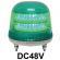LED回転灯 ニコモア Φ170 DC48V 緑 規格:3点留 電子音出力:無し (VL17M-D48AG)