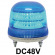 LED回転灯 ニコモア Φ170 DC48V 青 規格:3点留 電子音出力:無し (VL17M-D48AB)