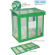 資源ゴミ回収用 自立ゴミ枠 折りたたみ式 緑 容量:650L (DS-261-002-1)