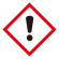 化学物質関係標識 GHSラベル 感嘆符 5枚入り サイズ: (大) ◇一辺/150mm (037107)