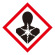 化学物質関係標識 GHSラベル 健康有害性 5枚入り サイズ: (中) ◇一辺/70mm (037209)