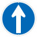 道路標識 600mm丸 表示:直進 (133155)