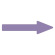 配管識別方向表示アルミステッカー灰紫矢印 10枚1組 サイズ:25×200×55×65mm (193169)