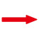 配管識別方向表示エンビステッカー 赤矢印 10枚1組 サイズ:15×100×30×40mm (193783)