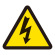 PL警告表示 (簡易タイプ) ステッカー 10枚1組 電気危険「高電圧危険」「感電注意」 サイズ:大 (201005)