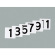 150mm角数字札 仕様:1〜12 6枚1組 (228011)