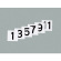 100mm角数字札 仕様:1〜12 6枚1組 (228021)