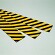 トラクッション 平板タイプ (無反射) 黄・黒 サイズ:200×1000×8mm (247070)