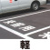 道路表示シート 「軽」 黄ゴム 300角 (835-018Y)