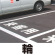 道路表示シート 「輪」 白ゴム 300角 (835-039W)