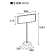 図面・・・標識300×600mm(横長)用スタンド 868-32A　1台