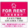 FOR RENT 入居者募集中 ピンク デザインB  オリジナル プレート看板 W600×H450 アルミ複合板