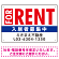 FOR RENT 入居者募集中 タイトル風デザイン オリジナル プレート看板 W450×H300 エコユニボード (SP-SMD329-45x30U)