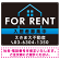 FOR RENT 入居者募集中 ハウスイラスト付 黒地/ブルーグラーデションタイトル オリジナル プレート看板 W600×H450 エコユニボード (SP-SMD411D-60x45U)