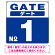 ゲート(GATE) 入り口番号表示 希望数字入れ 背景カラー/白文字 オリジナル プレート看板 ブルー 450角 アルミ複合板 (SP-SMD465E-45A)