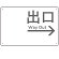 モノトーン調 出口 案内板 オリジナルプレート看板 出口/右矢印/ホワイト W450×H300 エコユニボード(SP-SMD793BR-45x30U)