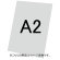 バリウススタンド看板オプション アルミ複合板(白無地)3mm サイズ:A2 (VASKOP-APA2) アルミ複合板 A2 (VASKOP-APA2)