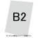 バリウススタンド看板オプション アルミ複合板(白無地)3mm サイズ:B2 (VASKOP-APB2) アルミ複合板 B2 (VASKOP-APB2)