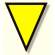 面ファスナー式三角旗 黄地・文字なし (372-54)