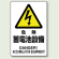 危険 蓄電池設備 鉄板 450×300 (804-97A)