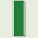 緑無地 短冊型標識 (タテ) 360×120 (811-38)