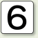 JIS安全表示ステッカー 数字表示 6 小 10枚1組 (AS-24-6S)