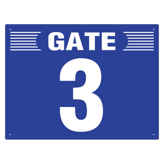 ゲート表示板 ヨコ GATE　 3 (305-302)