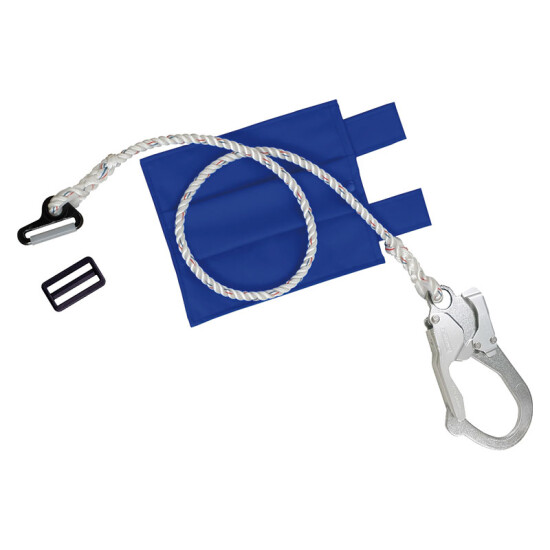 安全帯用セカンドロープ　青 (379-183A)