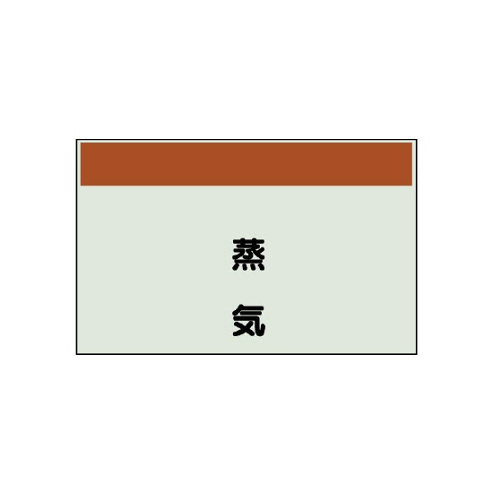 配管識別シート 蒸気 小(250×500) (406-09)