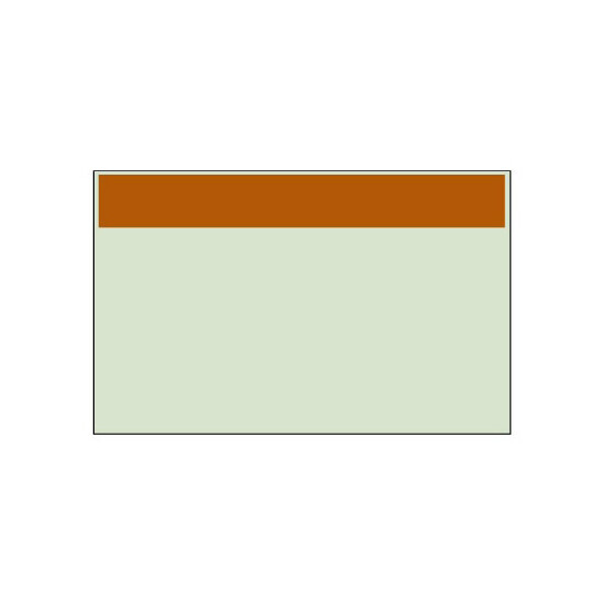 配管識別シート（大） 帯色：茶（マンセル値7.5YR 5/7） (414-13)