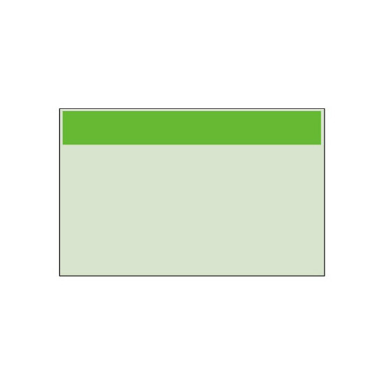 配管識別シート（小） 帯色：黄緑（マンセル値10GY 6.5/11） (416-02)