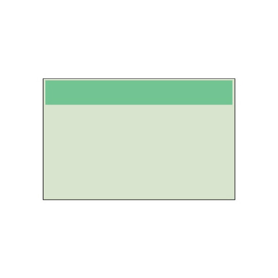 配管識別シート（極小） 帯色：うすい緑（マンセル値10G 7/8） (416-151)