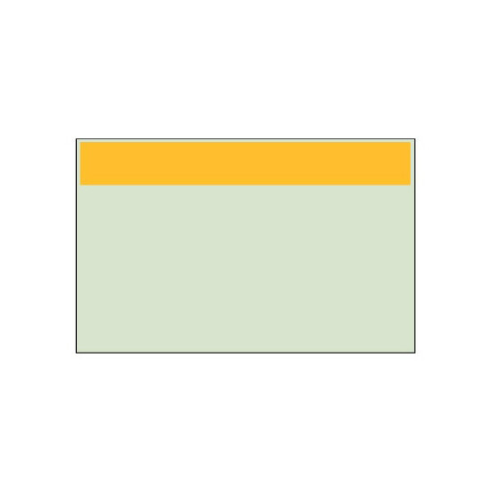 配管識別シート（極小） 帯色：黄（マンセル値2.5Y 8/14） (416-161)