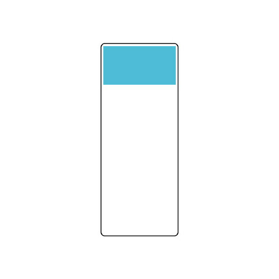 短冊型表示板 帯色：うすい青（マンセル値5B 6.5/8） (422-19)