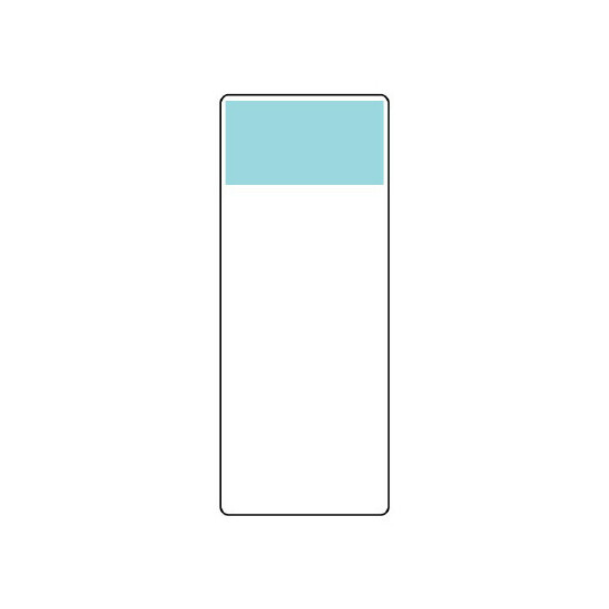 短冊型表示板 帯色：うすい水色（マンセル値2.5B 8/5） (422-20)