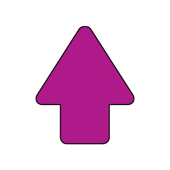矢印ステッカー　10枚一組 赤紫 (456-09)
