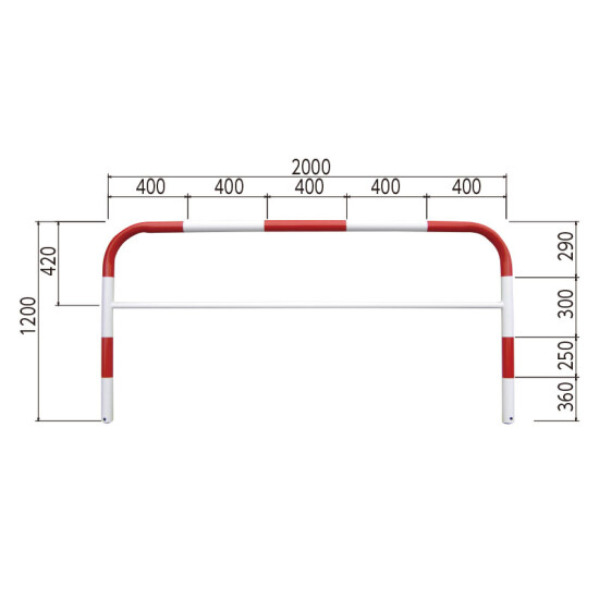 カーストッパー 赤・白 W2000 (835-303)