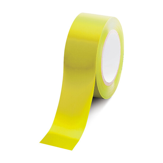 ローコスト屋内床貼テープ (セパ無) 50mm幅×33m巻 カラー:黄 (863-382A)