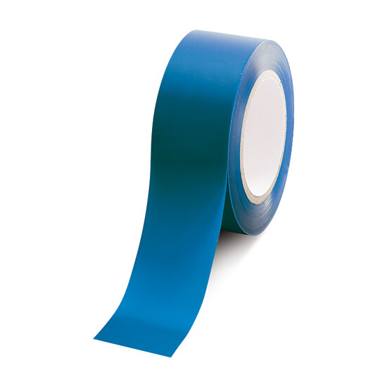 ローコスト屋内床貼テープ (セパ無) 50mm幅×33m巻 カラー:青 (863-385A)