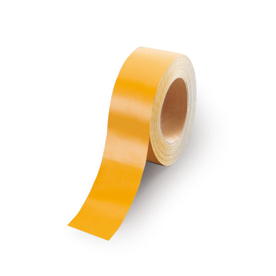 布テープ (簡易ラインテープ) (セパ無) 50mm幅×25m巻 カラー:黄 (864-69A)