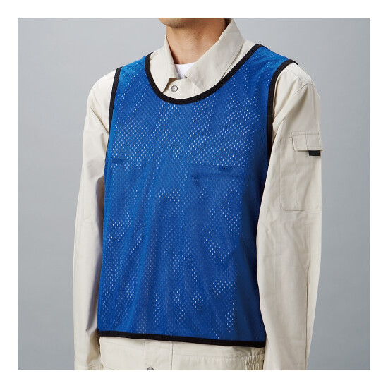 メッシュビブス ブルー L(F) (873-67B-L)