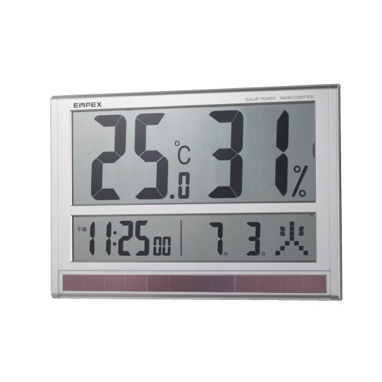 大型デジタル温湿度計 (HO-126)