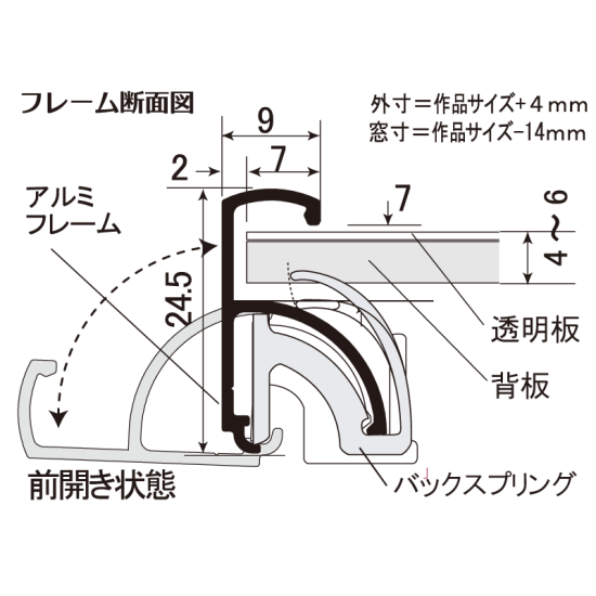 ■ラクパネ 断面図